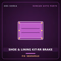 Genuine Mobis SHOE & LINING KIT-RR BRAKE 583054FA10 for Porter 2004 HNS Parts Korea