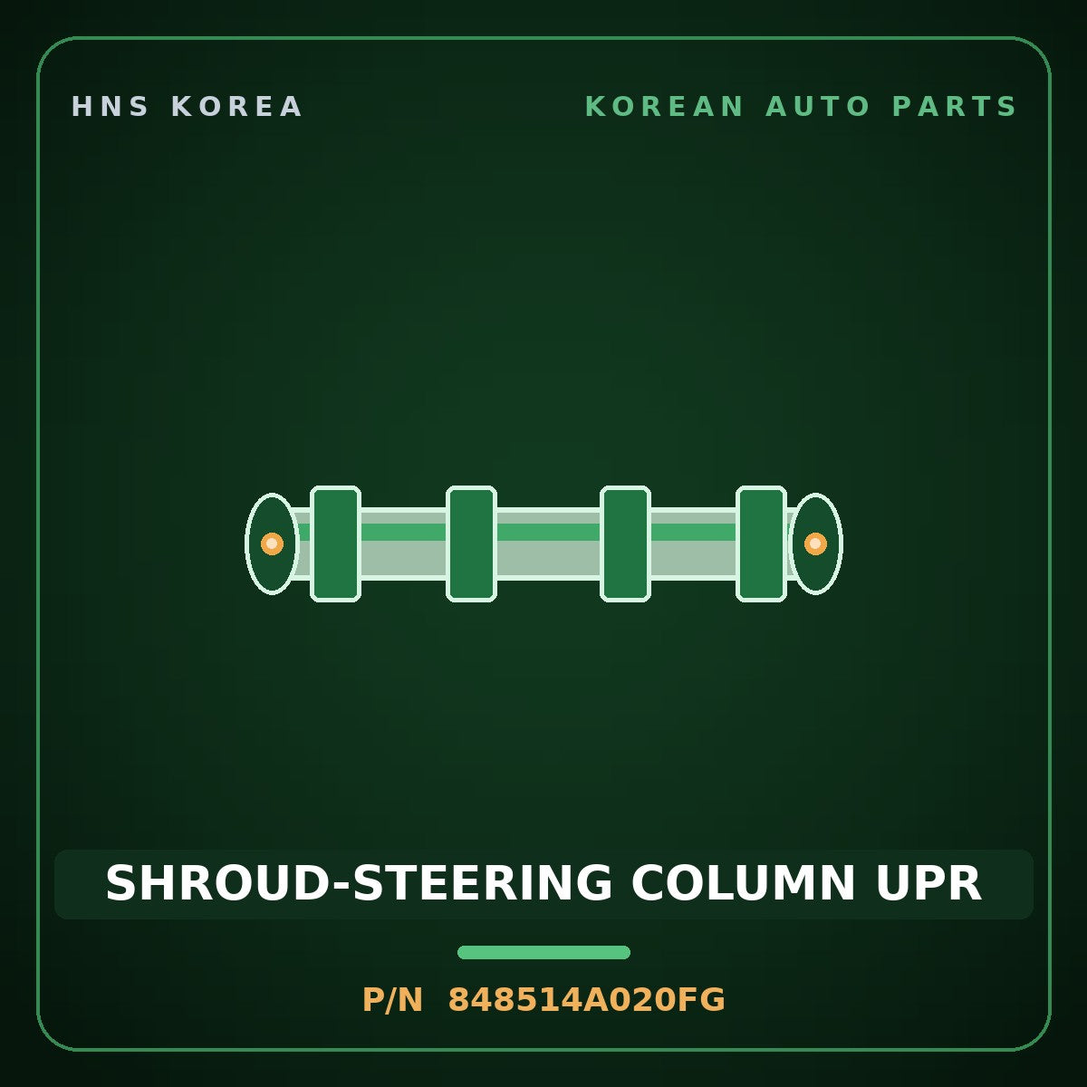 Genuine Mobis SHROUD-STEERING COLUMN UPR 848514A020FG for Grand Starex 1997 HNS Parts Korea