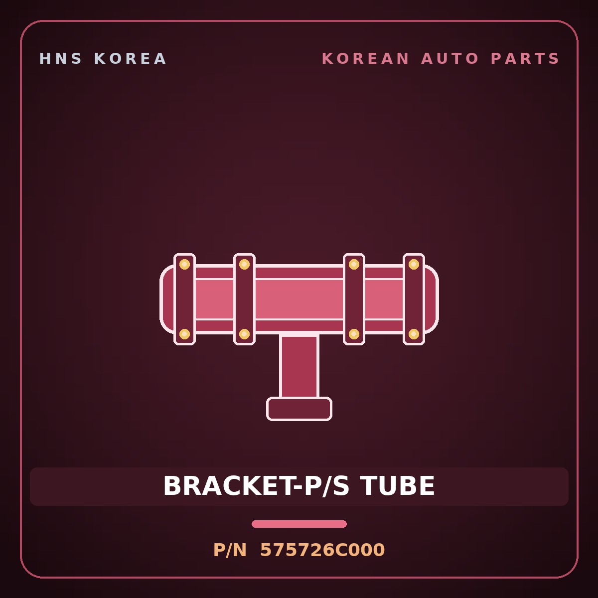 Genuine Mobis BRACKET-P/S TUBE 575726C000 for Mega Truck 2008 HNS Parts Korea