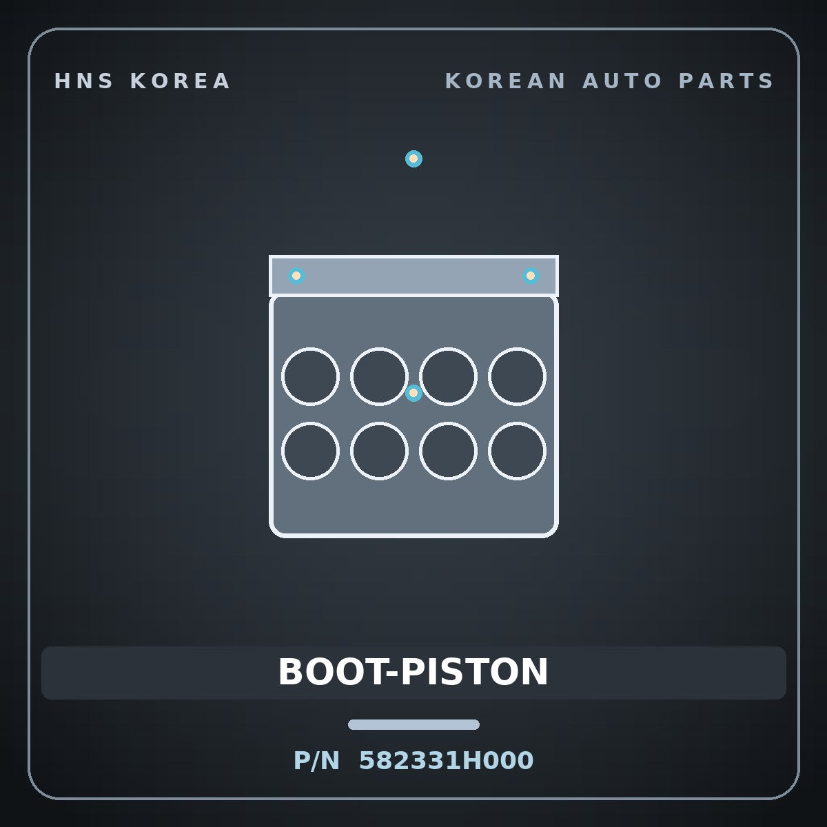 Genuine Mobis BOOT-PISTON 582331H000 for Avante 2008 HNS Parts Korea