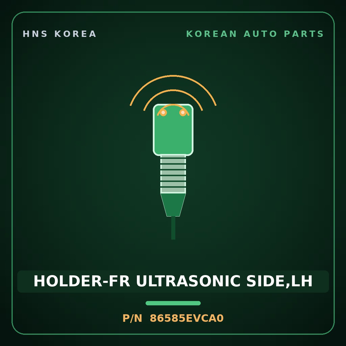 Genuine Mobis HOLDER-FR ULTRASONIC SIDE,LH 86585EVCA0 for EV3 2024 HNS Parts Korea