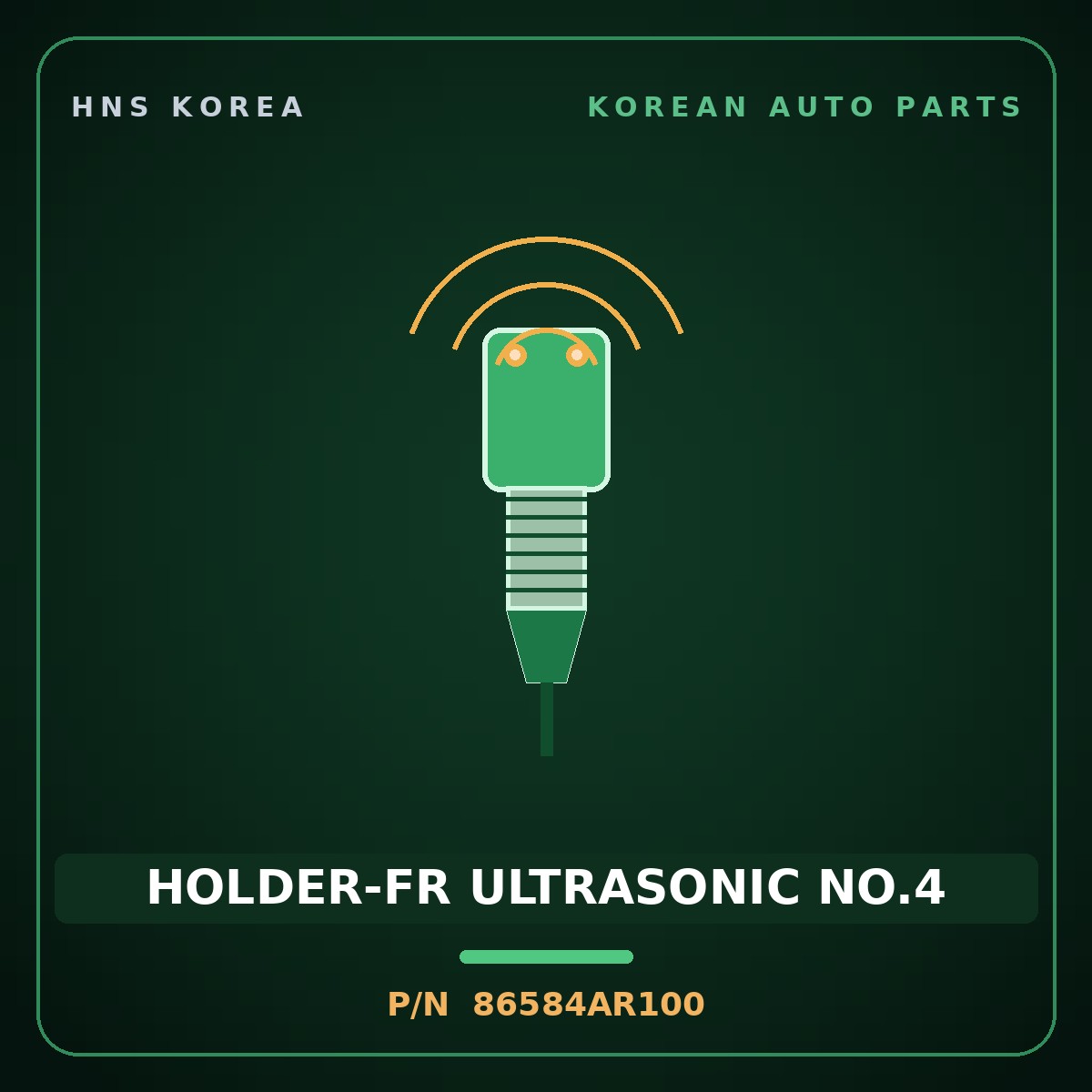Genuine Mobis HOLDER-FR ULTRASONIC NO.4 86584AR100 for Genesis GV70 2024 HNS Parts Korea