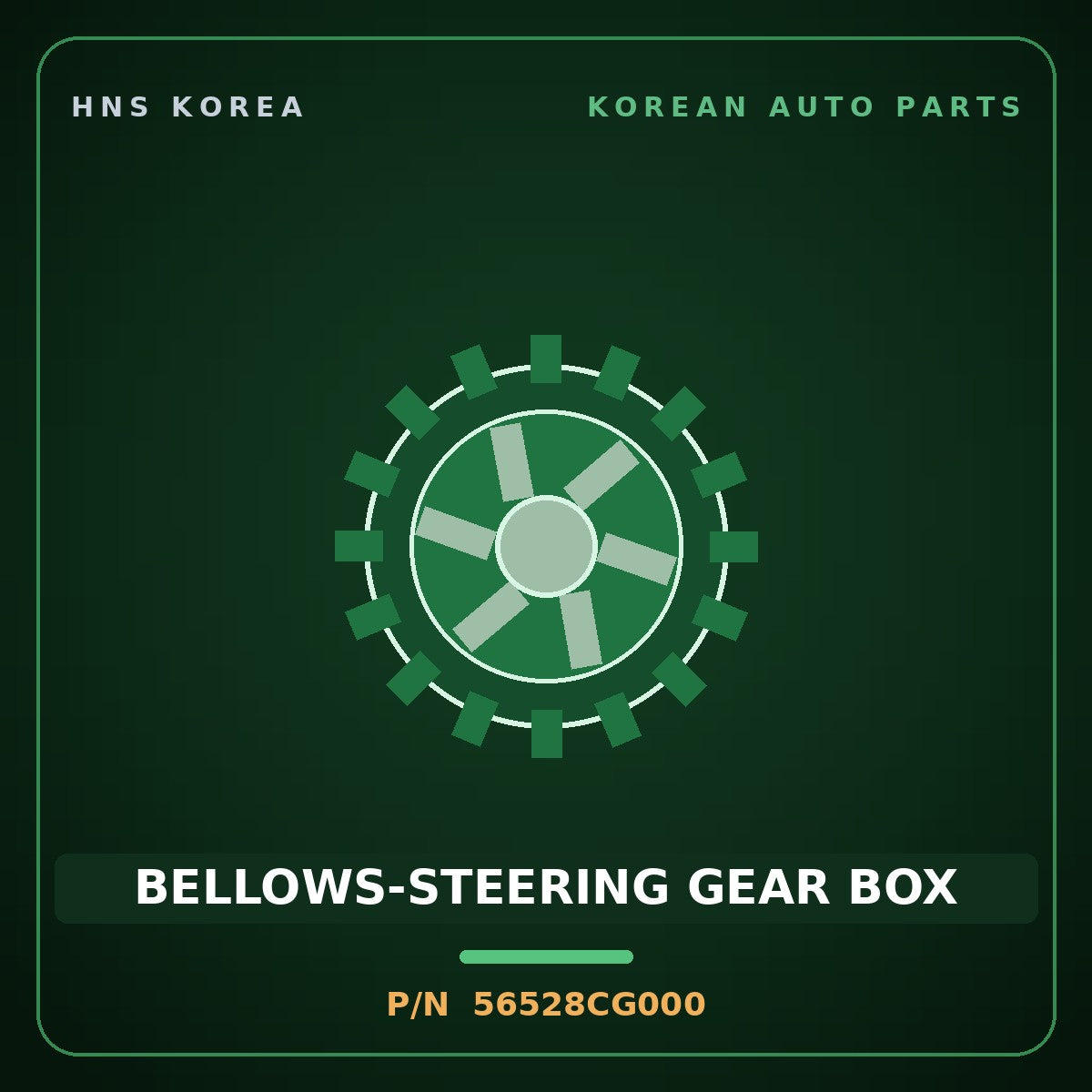 Genuine Mobis BELLOWS-STEERING GEAR BOX 56528CG000 for Staria 2021 HNS Parts Korea