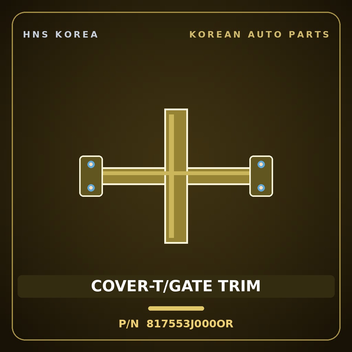 Genuine Mobis COVER-T/GATE TRIM 817553J000OR for Veracruz 2006 HNS Parts Korea