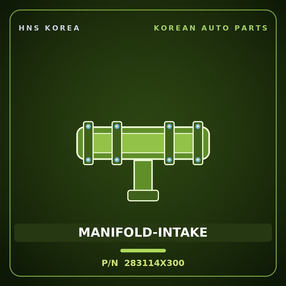 Genuine Mobis MANIFOLD-INTAKE 283114X300 for Terracan 2000 HNS Parts Korea