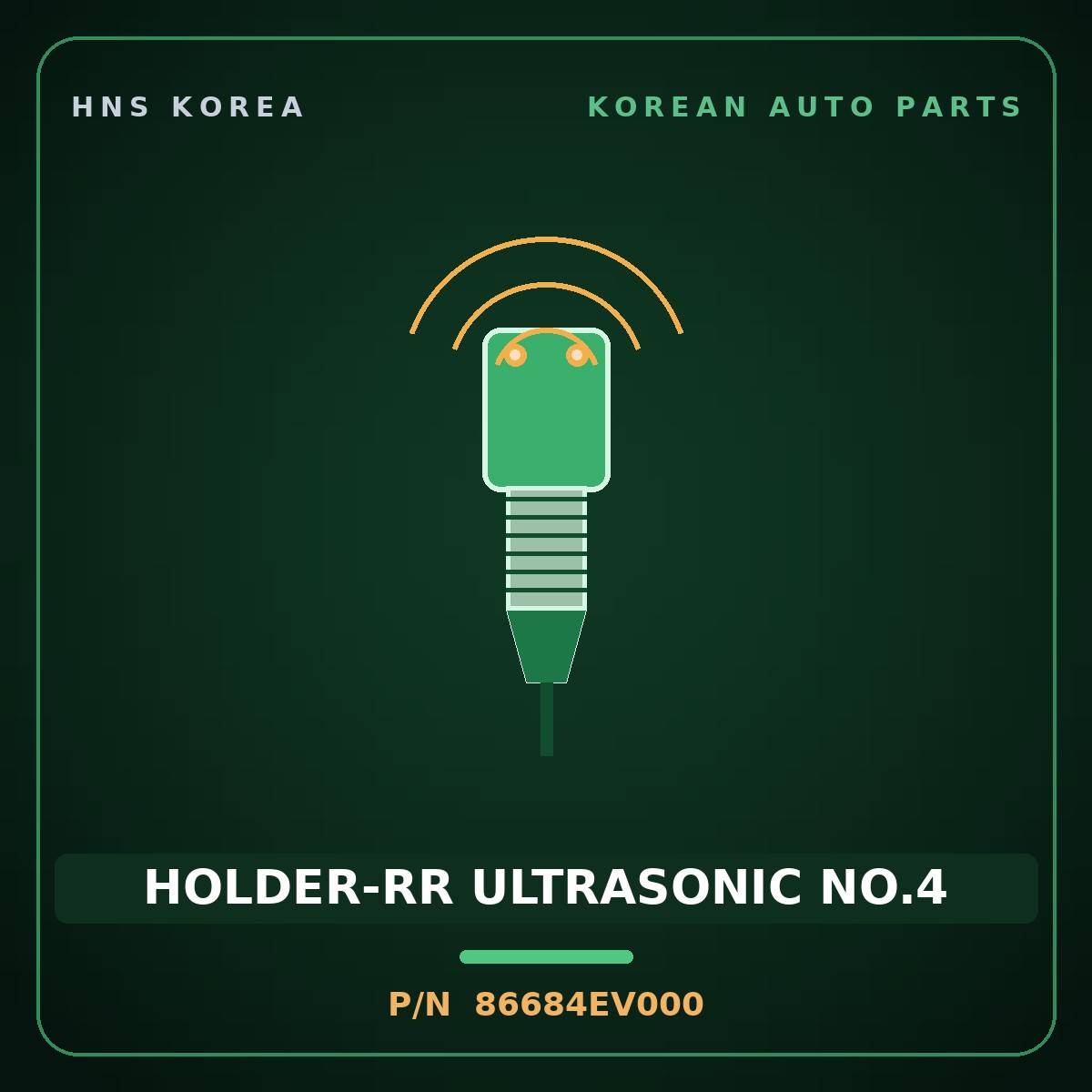 Genuine Mobis HOLDER-RR ULTRASONIC NO.4 86684EV000 for EV3 2024 HNS Parts Korea