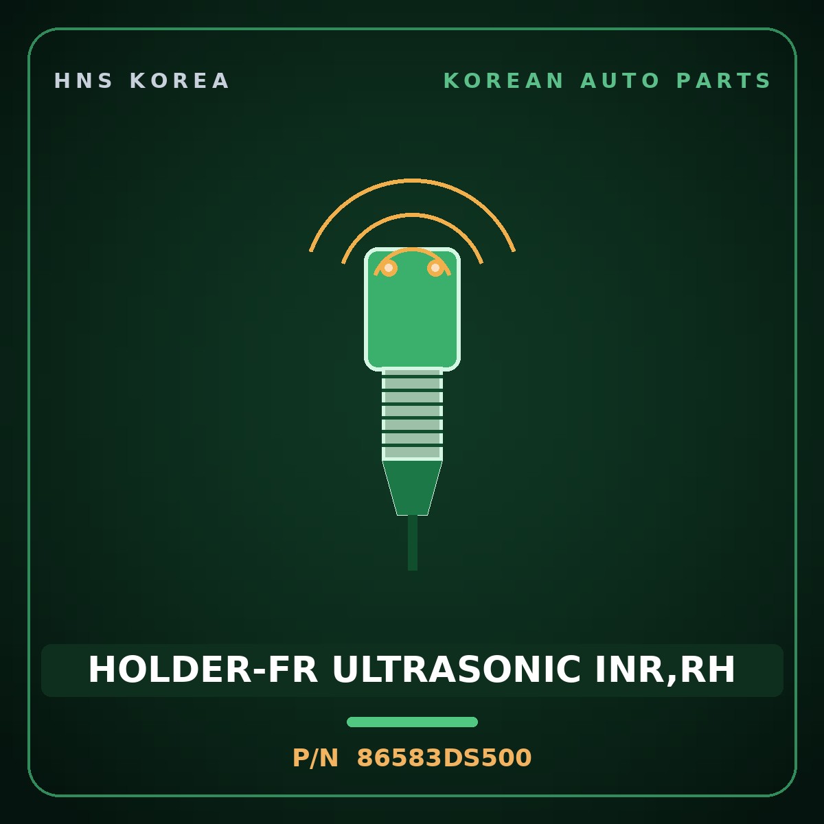 Genuine Mobis HOLDER-FR ULTRASONIC INR,RH 86583DS500 for Genesis GV70 2025 HNS Parts Korea