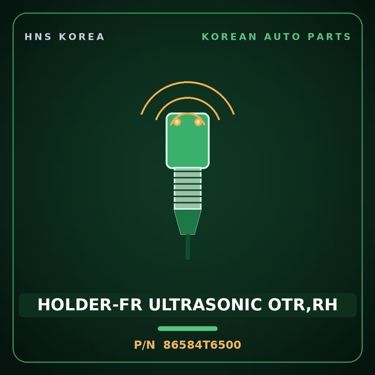 Genuine Mobis HOLDER-FR ULTRASONIC OTR,RH 86584T6500 for Genesis GV80 2024 HNS Parts Korea