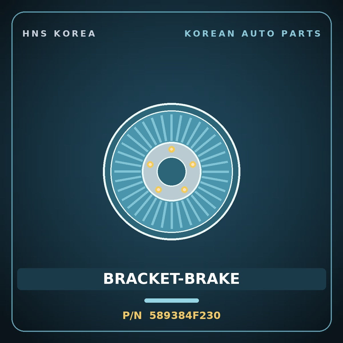 Genuine Mobis BRACKET-BRAKE 589384F230 for Porter 2004 HNS Parts Korea
