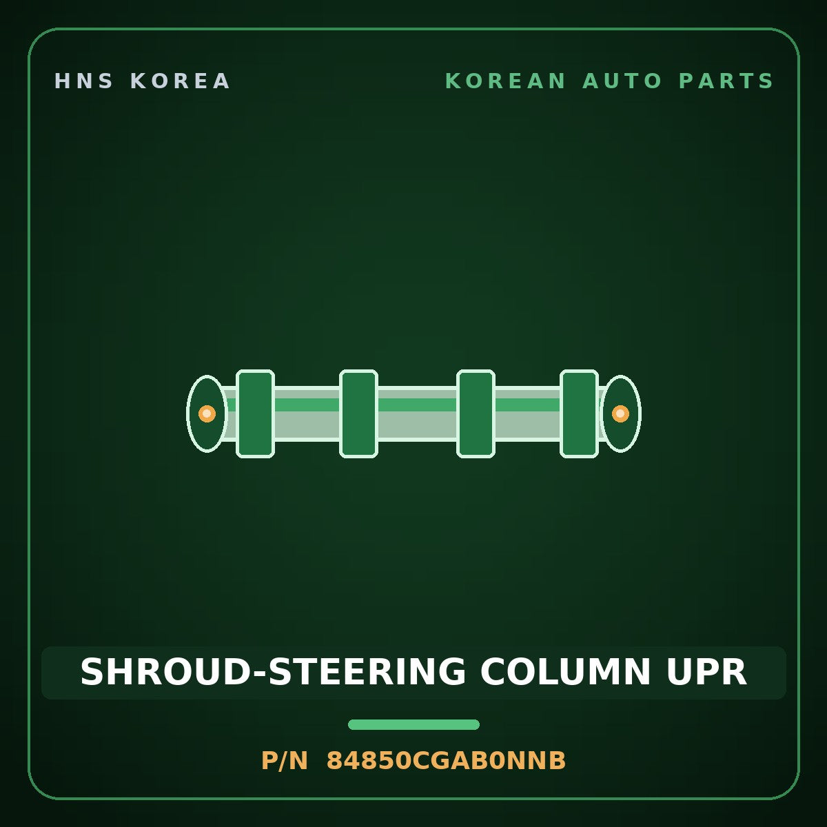 Genuine Mobis SHROUD-STEERING COLUMN UPR 84850CGAB0NNB for Staria 2026 HNS Parts Korea