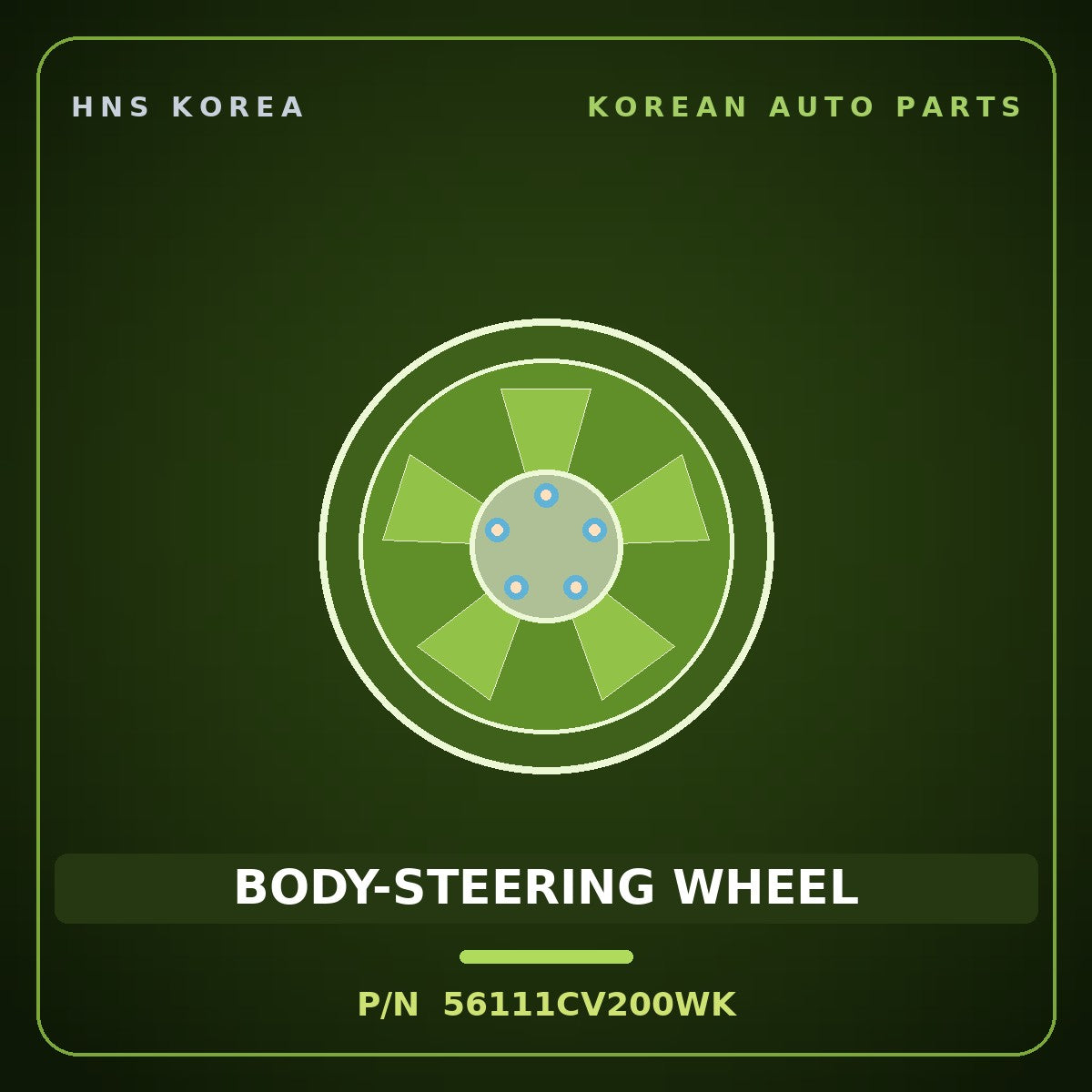 Genuine Mobis BODY-STEERING WHEEL 56111CV200WK for EV6 2021 HNS Parts Korea