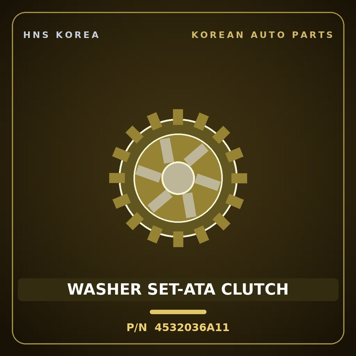 Genuine Mobis WASHER SET-ATA CLUTCH 4532036A11 for Dynasty 1992 HNS Parts Korea