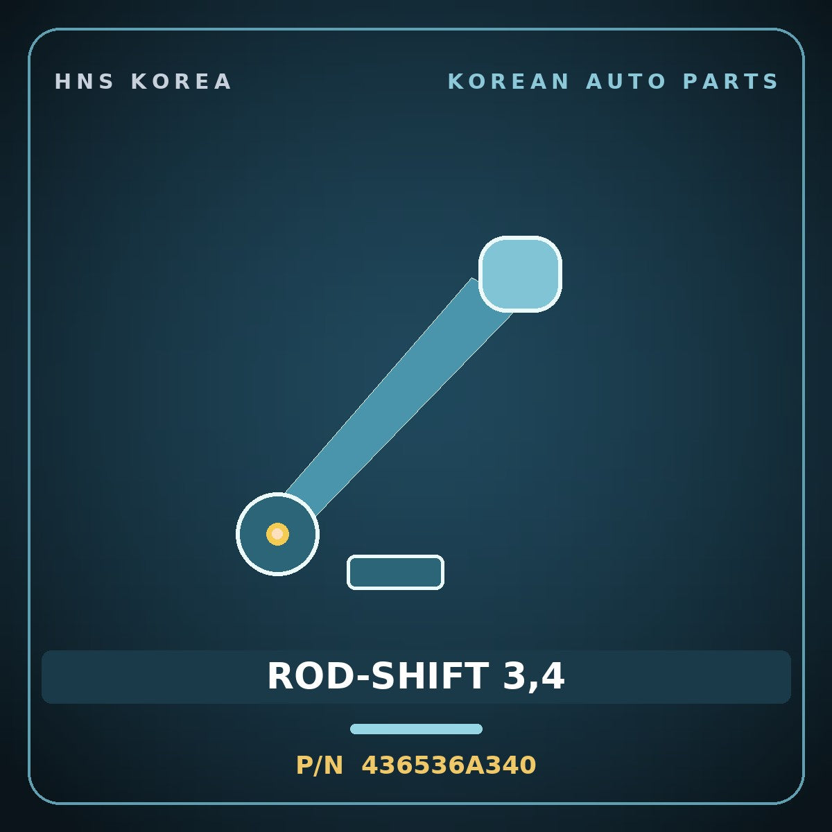 Genuine Mobis ROD-SHIFT 3,4 436536A340 for 5-Ton Truck 1995 HNS Parts Korea