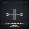 Genuine Mobis FRAME-FR SEAT BACK,RH 88420DV060 for Tasman 2024 HNS Parts Korea