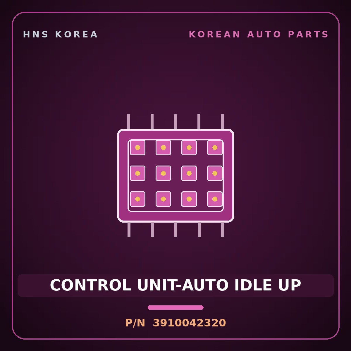 Genuine Mobis CONTROL UNIT-AUTO IDLE UP 3910042320 for Grand Starex 1997 HNS Parts Korea