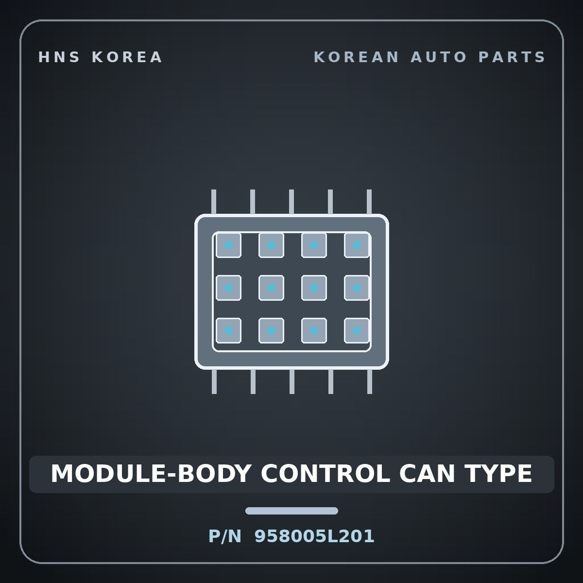 Genuine Mobis MODULE-BODY CONTROL CAN TYPE 958005L201 for Trago 2010 HNS Parts Korea