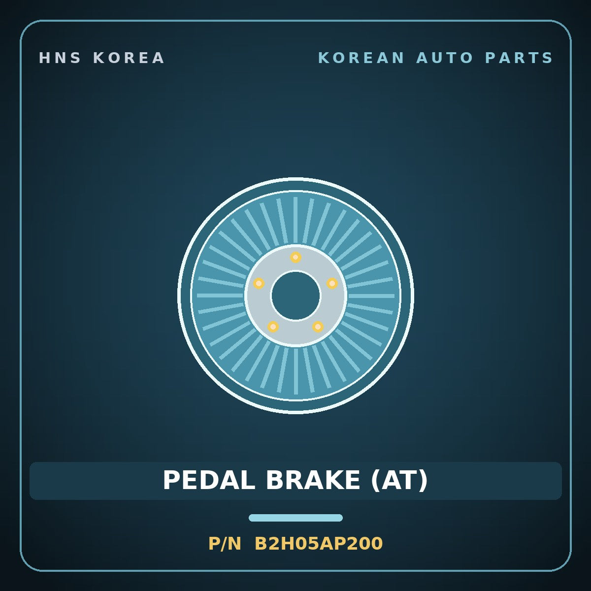 Genuine Mobis PEDAL BRAKE (AT) B2H05AP200 for Soul 2013 HNS Parts Korea
