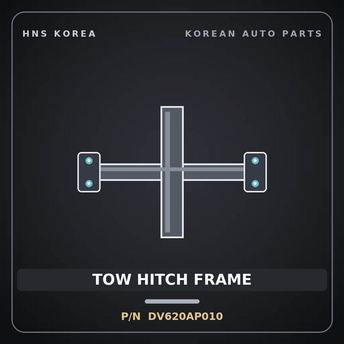 Genuine Mobis TOW HITCH FRAME DV620AP010 for Tasman 2024 HNS Parts Korea