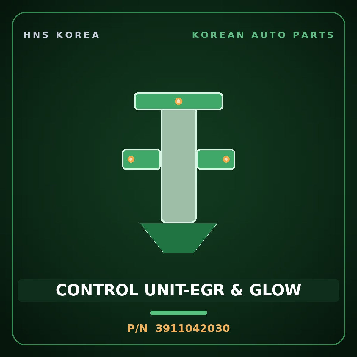 Genuine Mobis CONTROL UNIT-EGR & GLOW 3911042030 for Grand Starex 1997 HNS Parts Korea