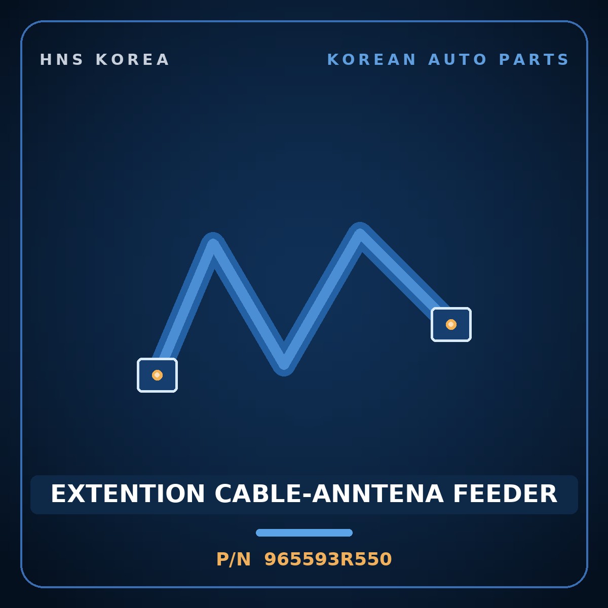 Genuine Mobis EXTENTION CABLE-ANNTENA FEEDER 965593R550 for K7 2008 HNS Parts Korea