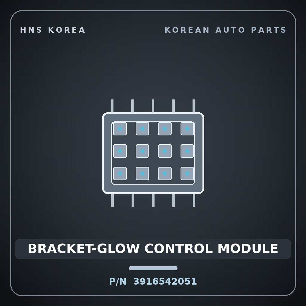 Genuine Mobis BRACKET-GLOW CONTROL MODULE 3916542051 for Grand Starex 1997 HNS Parts Korea