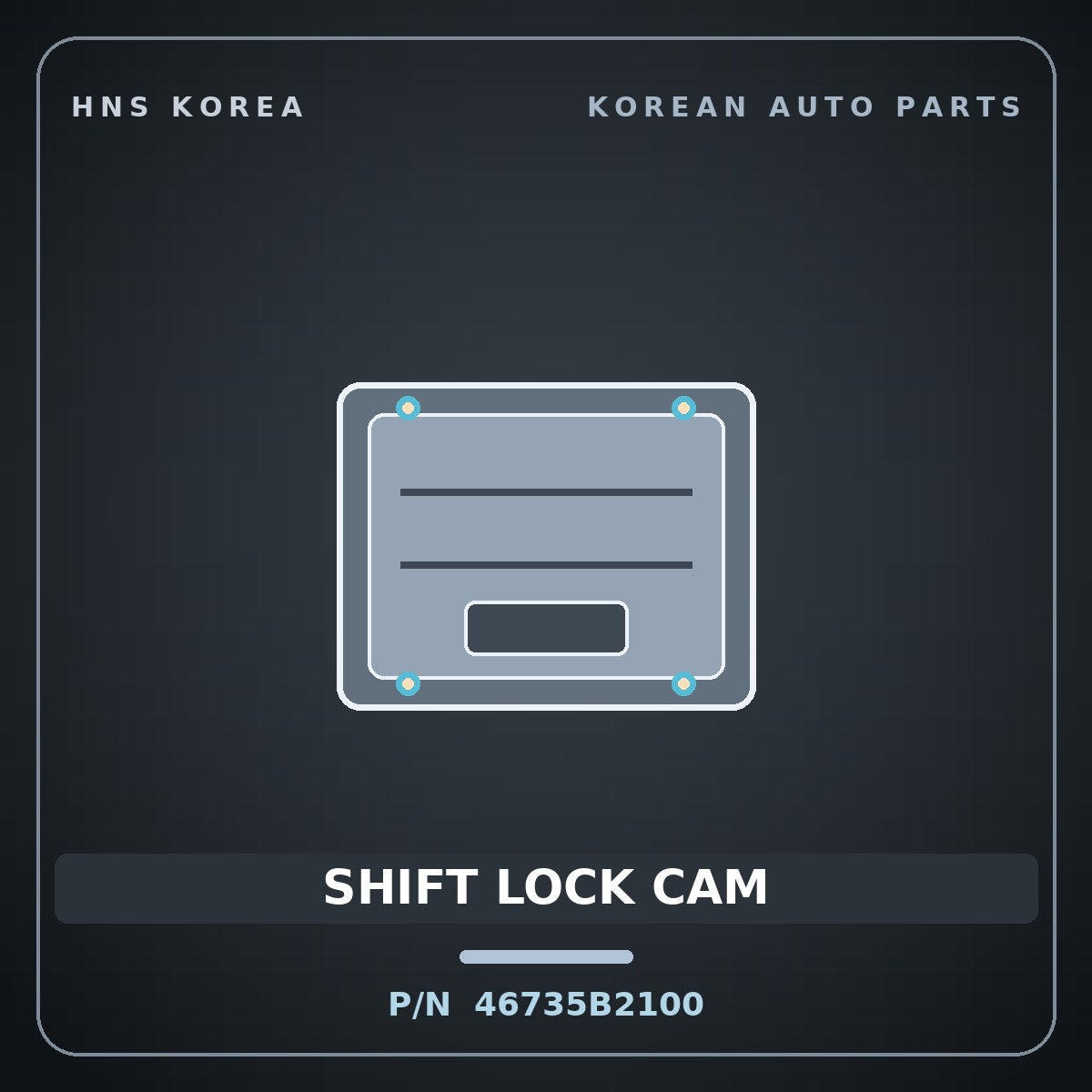 Genuine Mobis SHIFT LOCK CAM 46735B2100 for Soul 2013 HNS Parts Korea