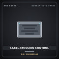 Genuine Mobis LABEL-EMISSION CONTROL 3245085340 for Trago 2013 HNS Parts Korea