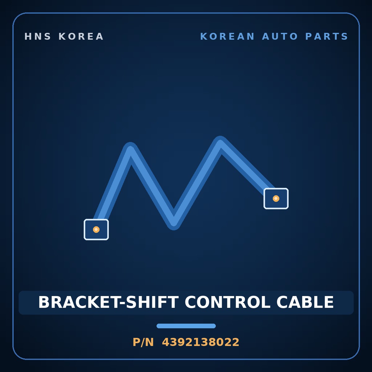 Genuine Mobis BRACKET-SHIFT CONTROL CABLE 4392138022 for Santa Fe 2006 HNS Parts Korea
