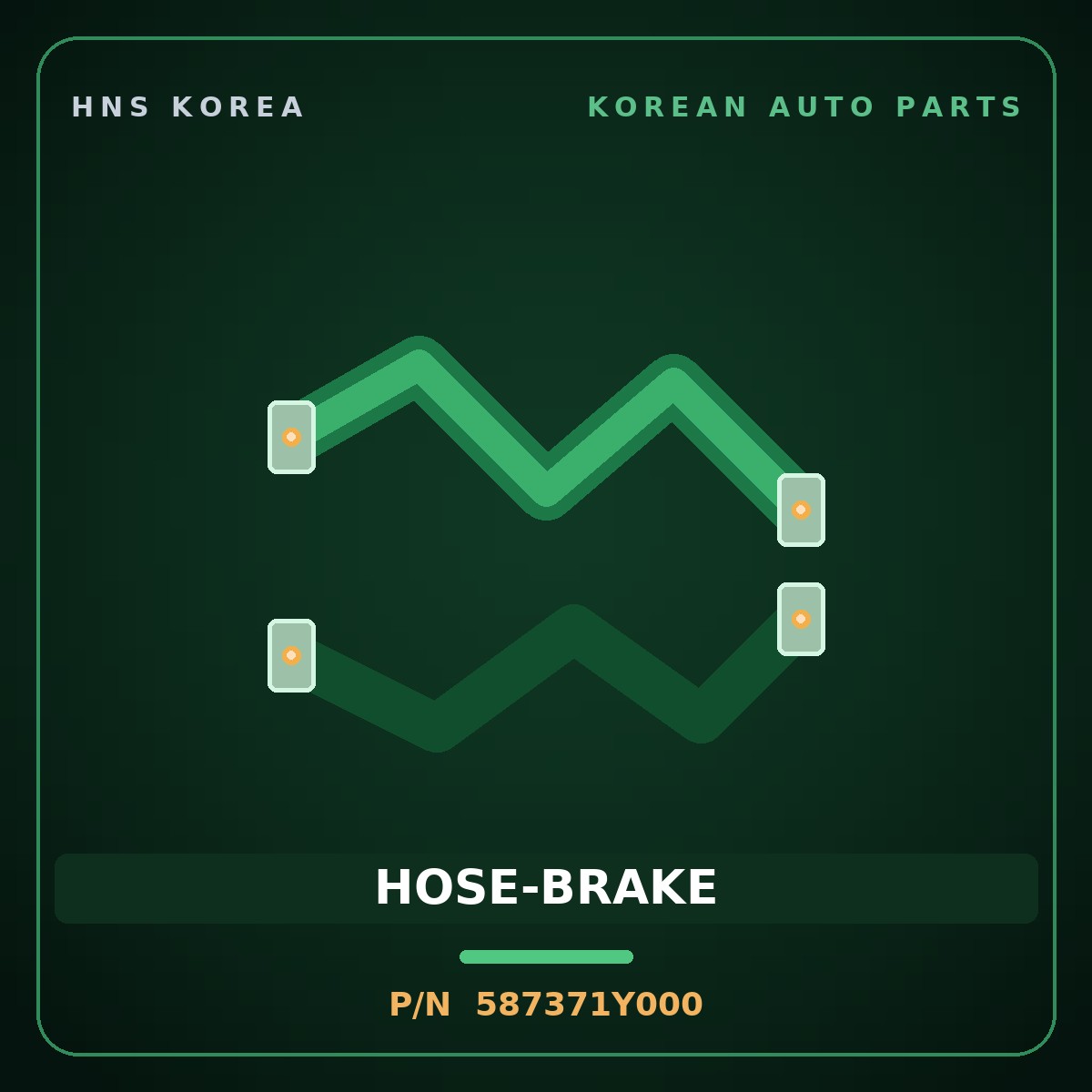 Genuine Mobis HOSE-BRAKE 587371Y000 for Morning 2011 HNS Parts Korea