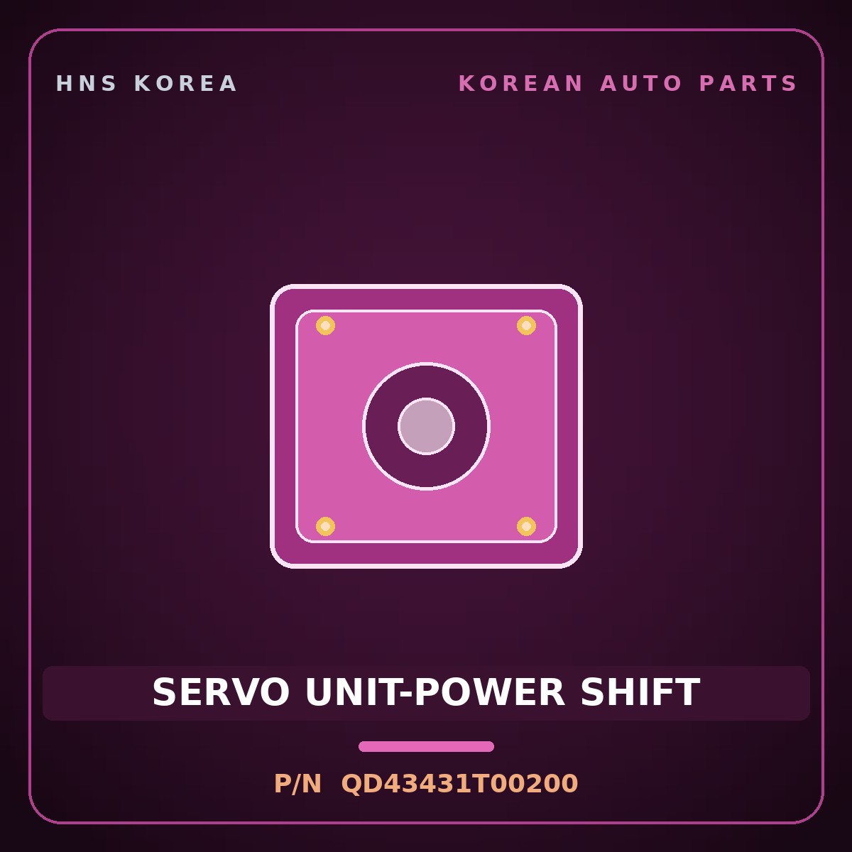 Genuine Mobis SERVO UNIT-POWER SHIFT QD43431T00200 for Aero City 2003 HNS Parts Korea