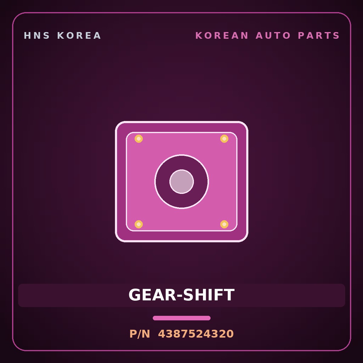 Genuine Mobis GEAR-SHIFT 4387524320 for Carnival 2006 HNS Parts Korea