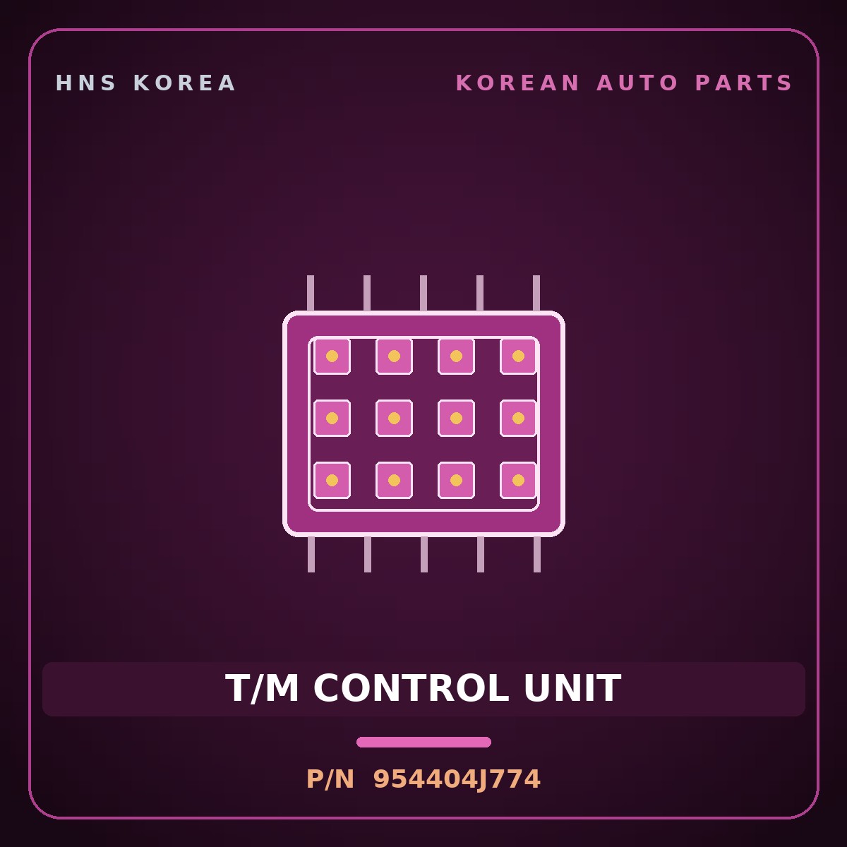 Genuine Mobis T/M CONTROL UNIT 954404J774 for Genesis GV70 2021 HNS Parts Korea