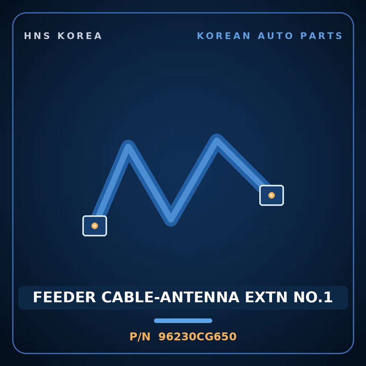 Genuine Mobis FEEDER CABLE-ANTENNA EXTN NO.1 96230CG650 for Staria 2021 HNS Parts Korea