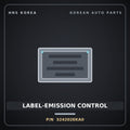 Genuine Mobis LABEL-EMISSION CONTROL 324202EKA0 for K5 2016 HNS Parts Korea