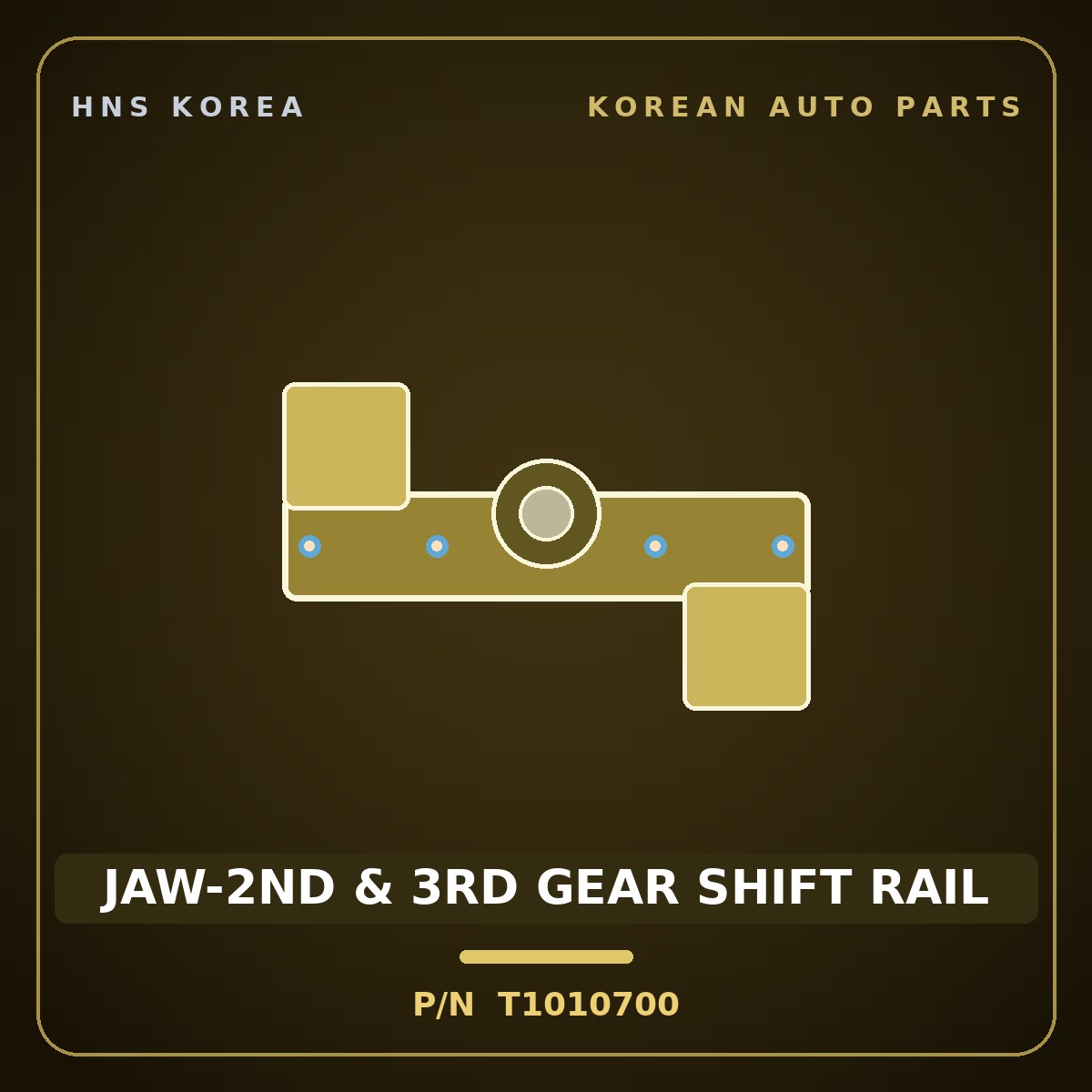Genuine Mobis JAW-2ND & 3RD GEAR SHIFT RAIL T1010700 for Aero City 2000 HNS Parts Korea