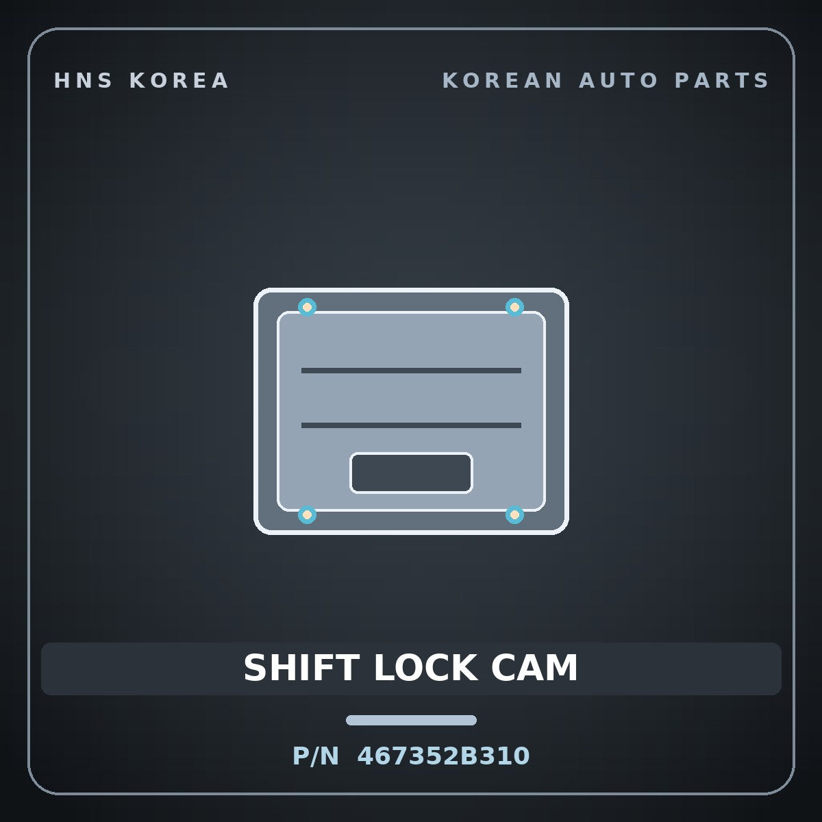 Genuine Mobis SHIFT LOCK CAM 467352B310 for Santa Fe 2010 HNS Parts Korea