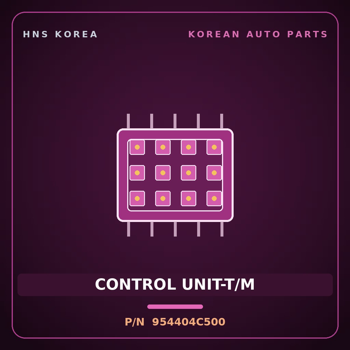Genuine Mobis CONTROL UNIT-T/M 954404C500 for Sorento 2002 HNS Parts Korea