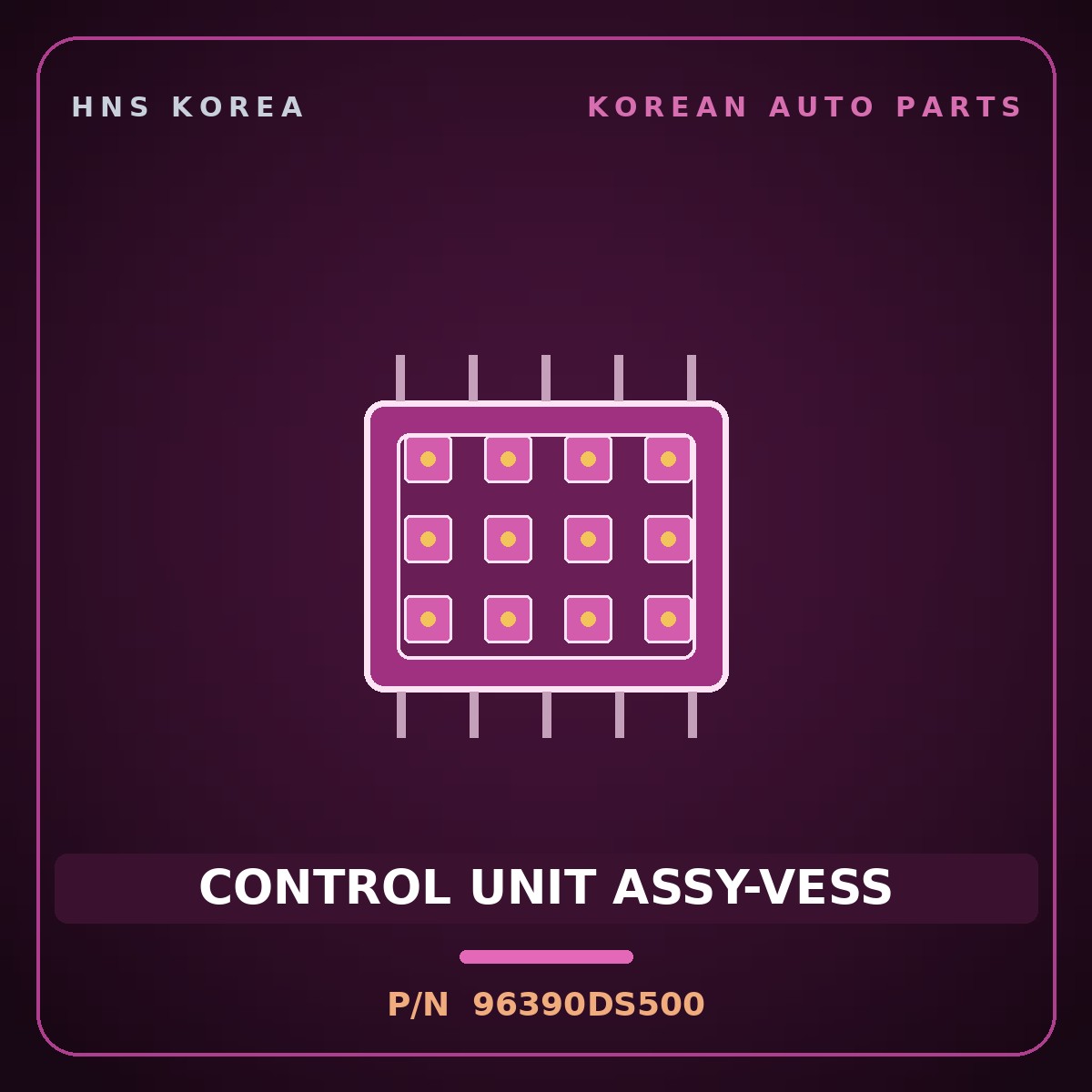 Genuine Mobis CONTROL UNIT ASSY-VESS 96390DS500 for Genesis GV70 2025 HNS Parts Korea