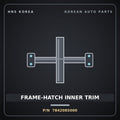 Genuine Mobis FRAME-HATCH INNER TRIM 784208S000 for Express 2019 HNS Parts Korea