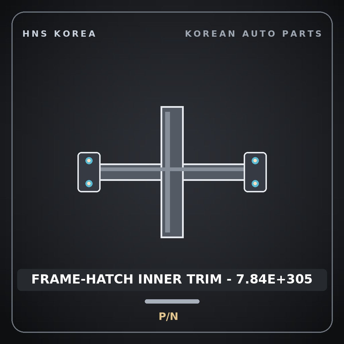 Genuine Mobis FRAME-HATCH INNER TRIM - 7.84E+305  for Express 2019 HNS Parts Korea