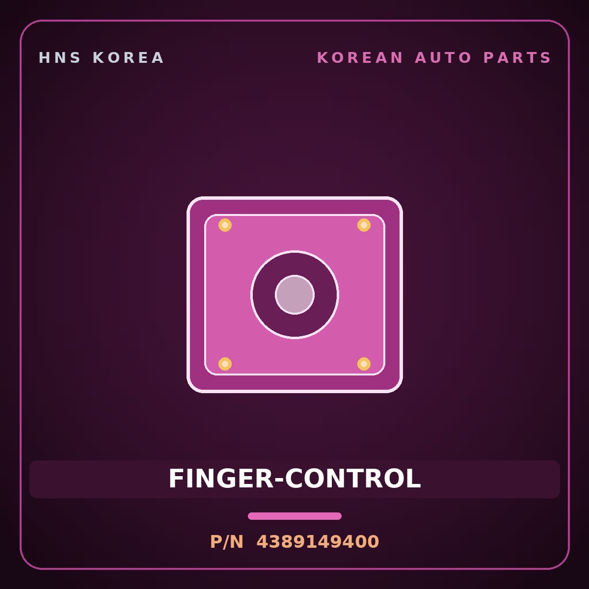 Genuine Mobis FINGER-CONTROL 4389149400 for Sorento 2006 HNS Parts Korea
