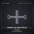 Genuine Mobis FRAME S/A-SIDE FRT,LH AA1615420Y for Towner 2000 HNS Parts Korea