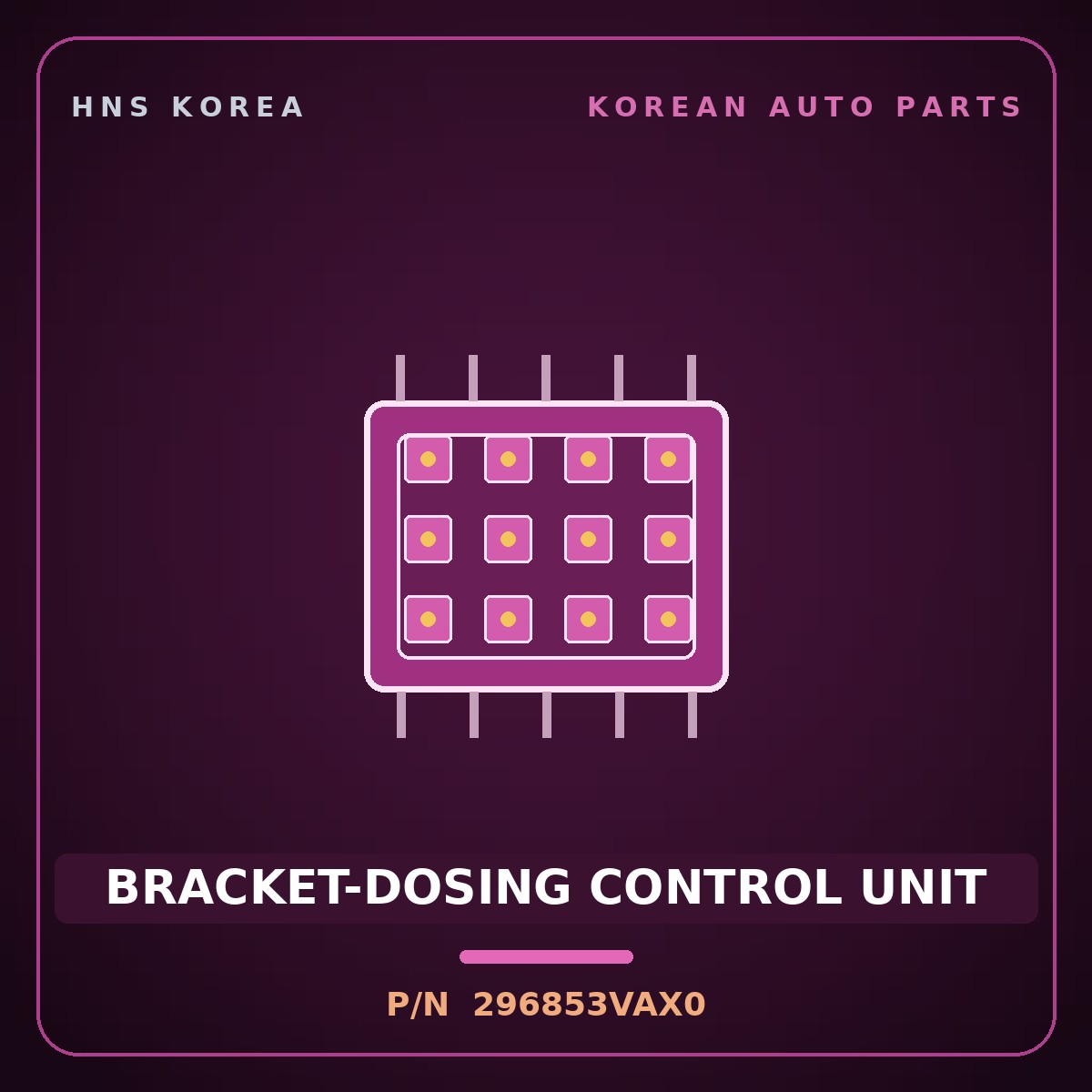 Genuine Mobis BRACKET-DOSING CONTROL UNIT 296853VAX0 for Genesis GV80 2020 HNS Parts Korea