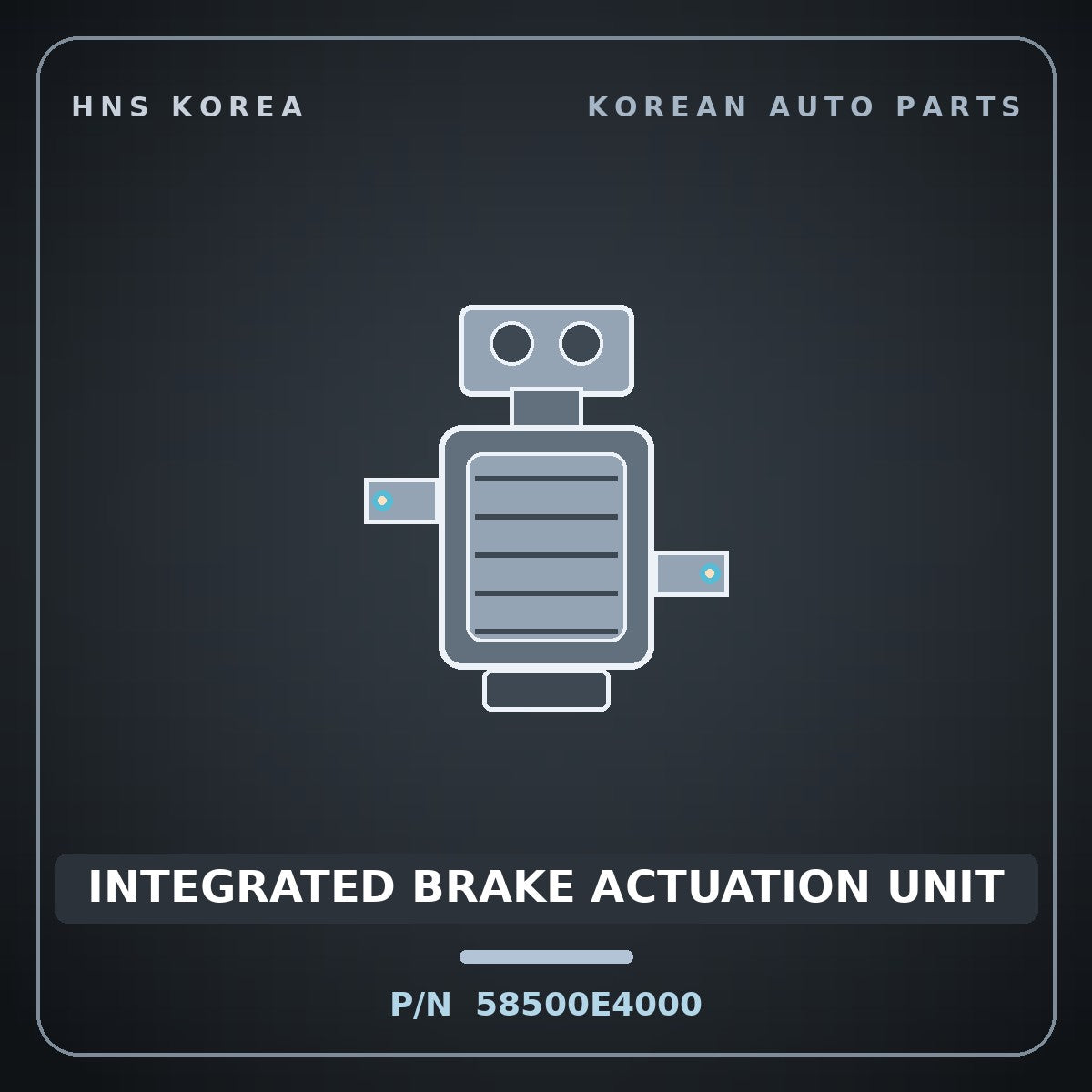 Genuine Mobis INTEGRATED BRAKE ACTUATION UNIT 58500E4000 for Soul 2014 HNS Parts Korea