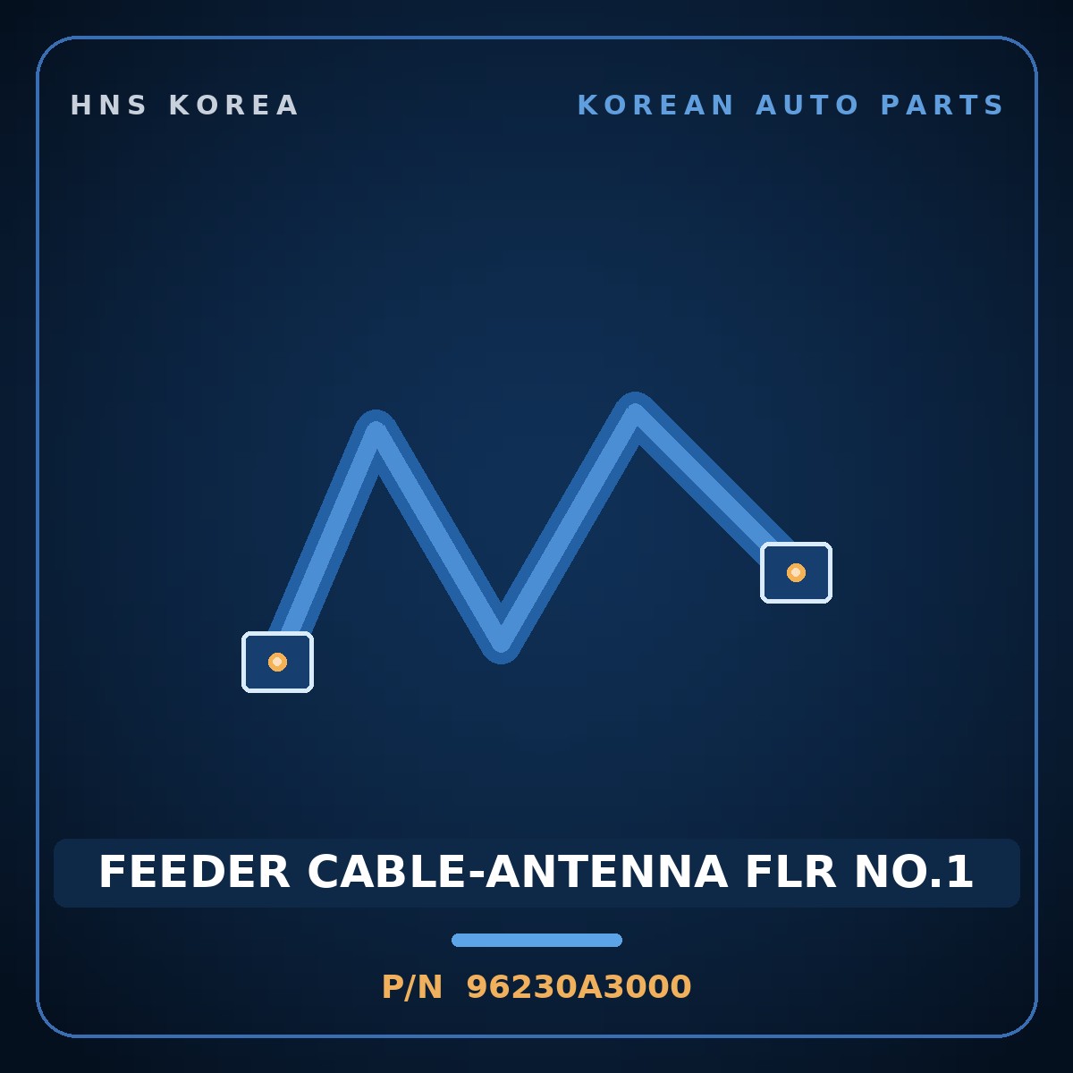 Genuine Mobis FEEDER CABLE-ANTENNA FLR NO.1 96230A3000 for Ray 2011 HNS Parts Korea