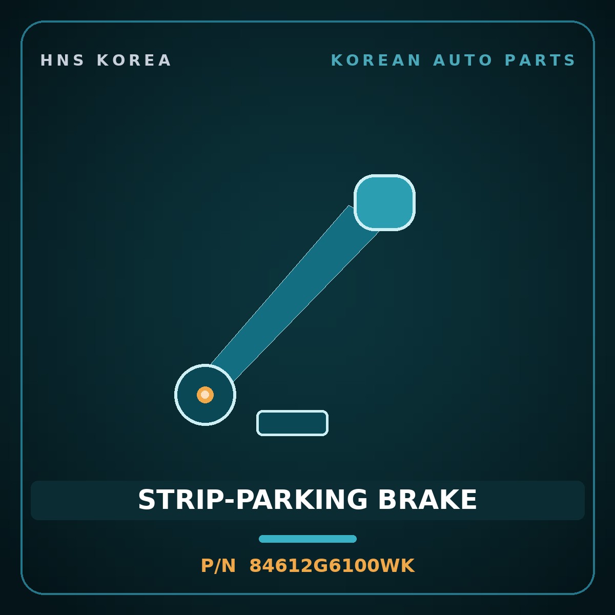 Genuine Mobis STRIP-PARKING BRAKE 84612G6100WK for Morning 2017 HNS Parts Korea