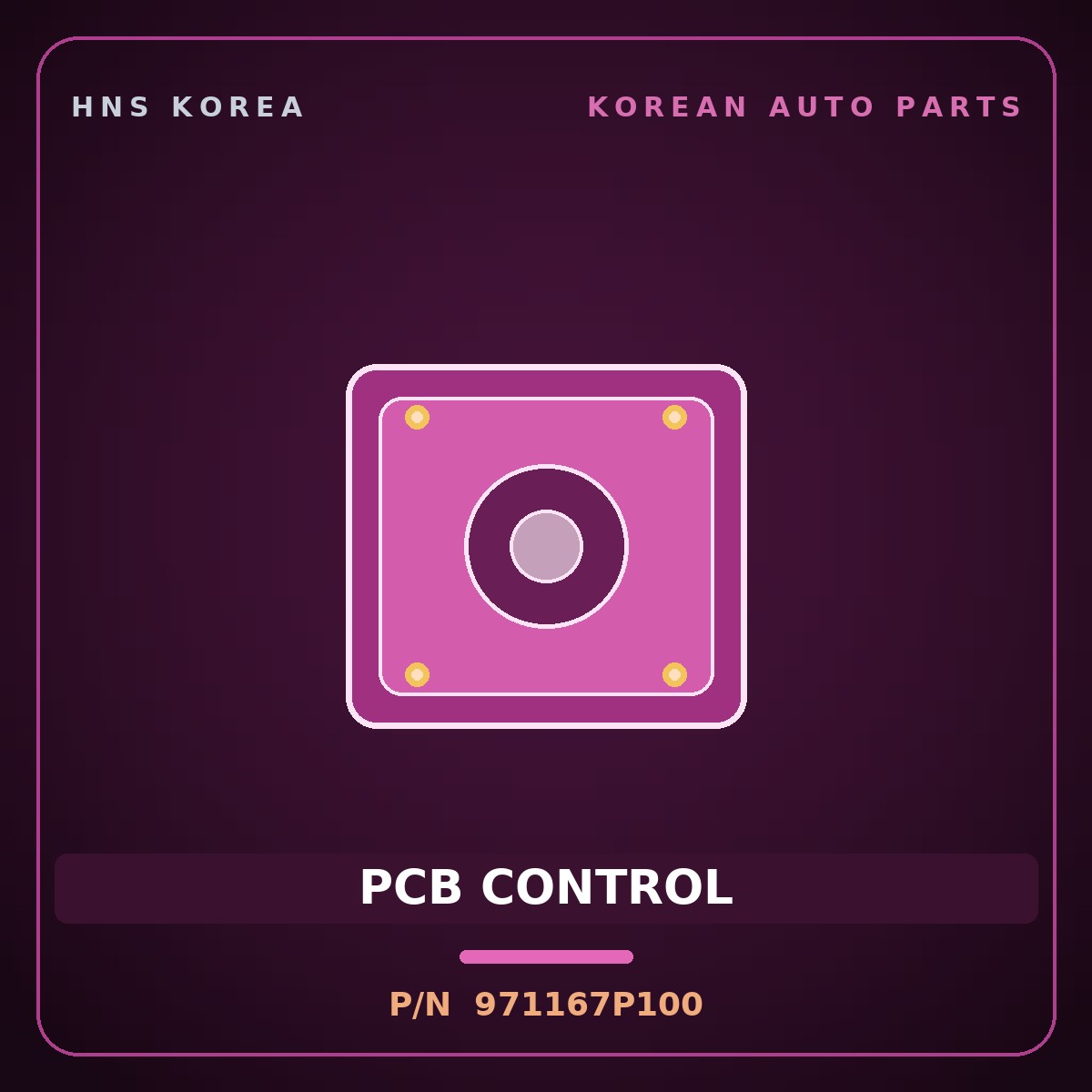 Genuine Mobis PCB CONTROL 971167P100 for Trago 2013 HNS Parts Korea