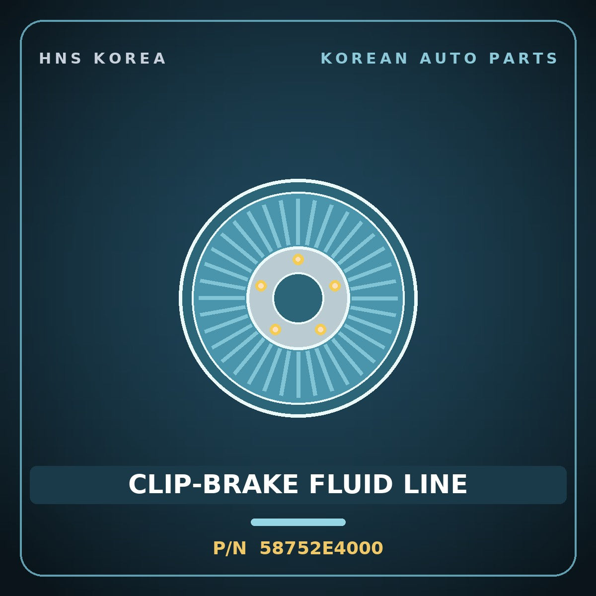 Genuine Mobis CLIP-BRAKE FLUID LINE 58752E4000 for Soul 2014 HNS Parts Korea