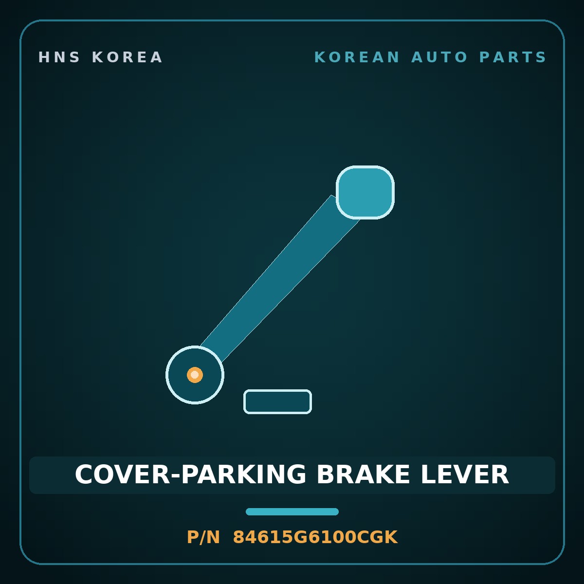 Genuine Mobis COVER-PARKING BRAKE LEVER 84615G6100CGK for Morning 2017 HNS Parts Korea