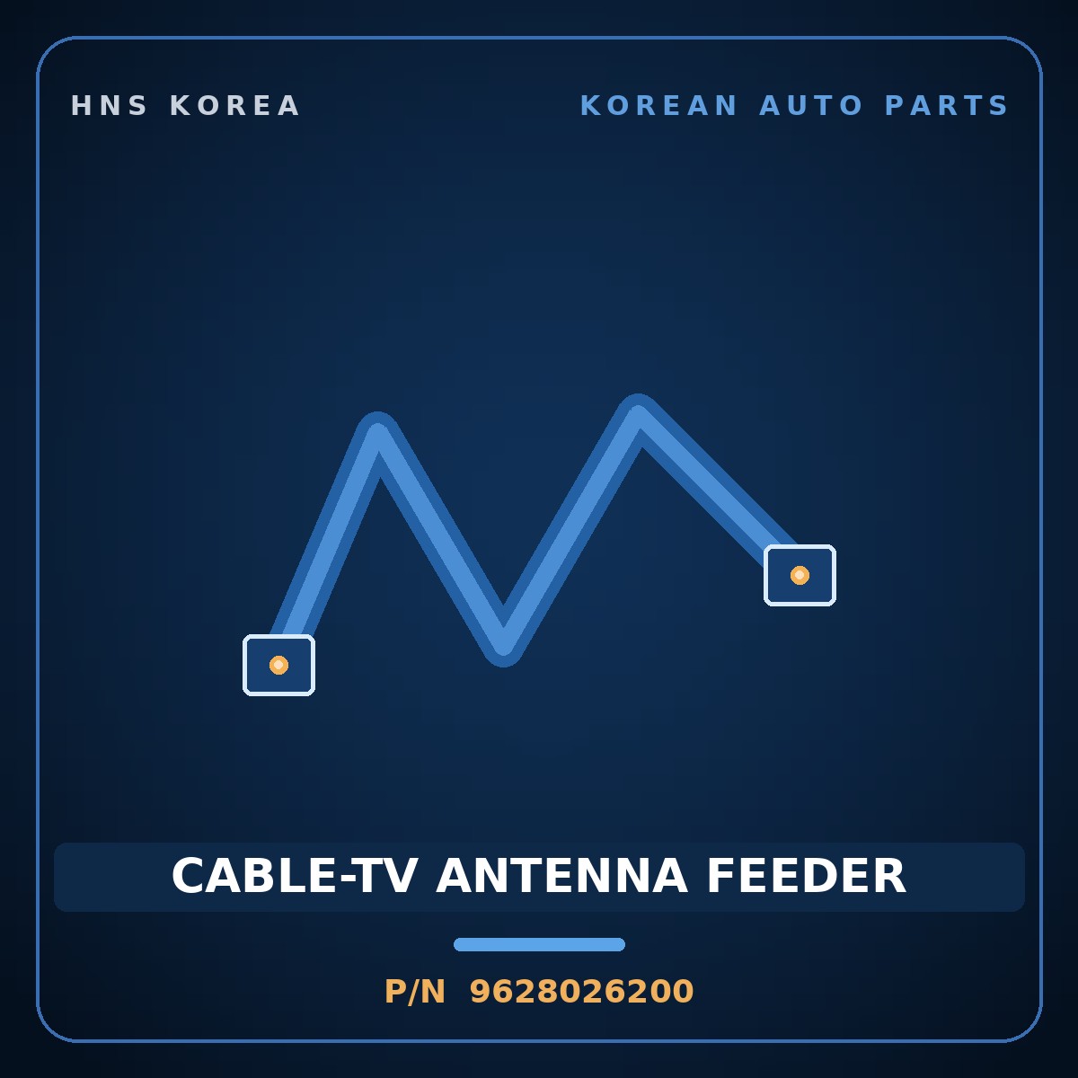 Genuine Mobis CABLE-TV ANTENNA FEEDER 9628026200 for Santa Fe 2000 HNS Parts Korea